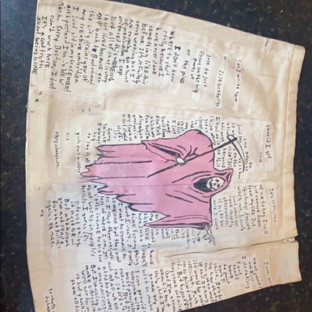 Warren Lotas Hand-painted Skirt (One of a kind)